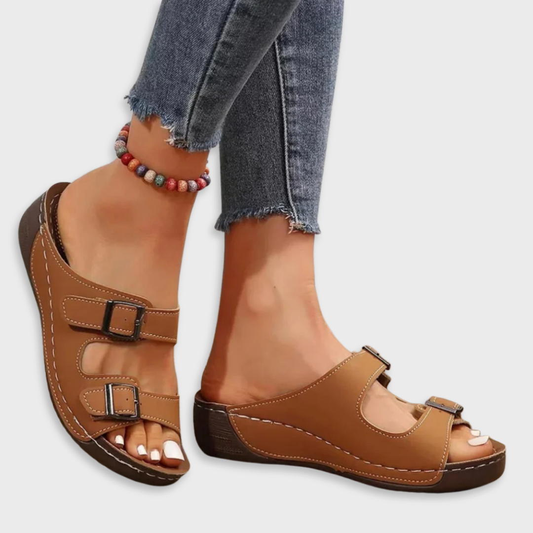 Dames Gespsandalen Comfortabele Pasvorm - Mode Vibes

