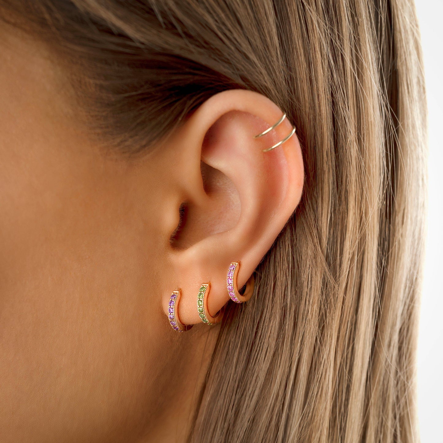 Creolen Oorbellen Amaranta Glitter