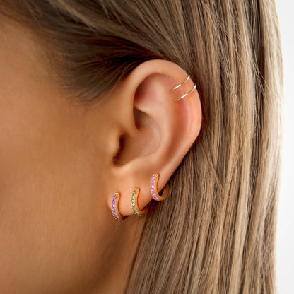 Creolen Oorbellen Amaranta Glitter
