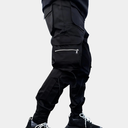 Heren Cargo Broek Comfort Fit Zwart Ryder