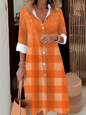 Overhemdjurk Elegante Vrouwelijke Stijl