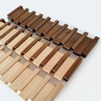 Houten Kapstok Pianostijl Melodia Klassiek Design