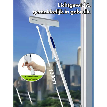 Ramenwisser 3-in-1 Met Microvezel en Telescopische Steel