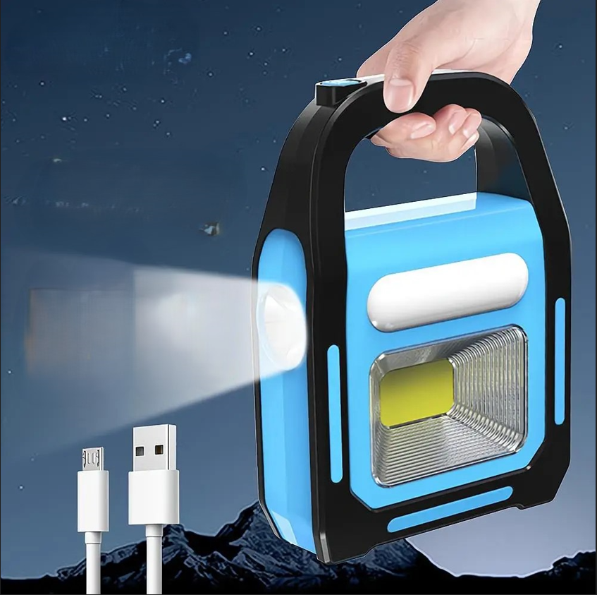 Campinglantaarn Oplaadbaar met Powerbank en Zonnepaneel - Mode Vibes