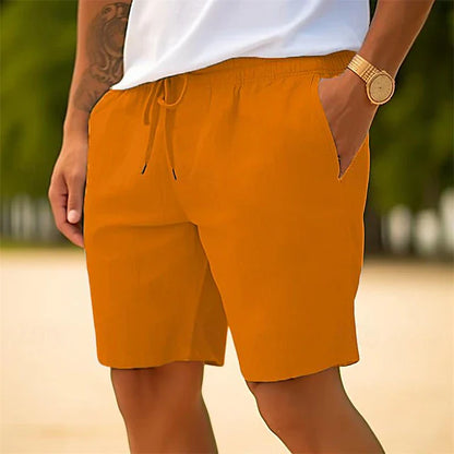 Heren Linnen Short Zomerse Casual Broek