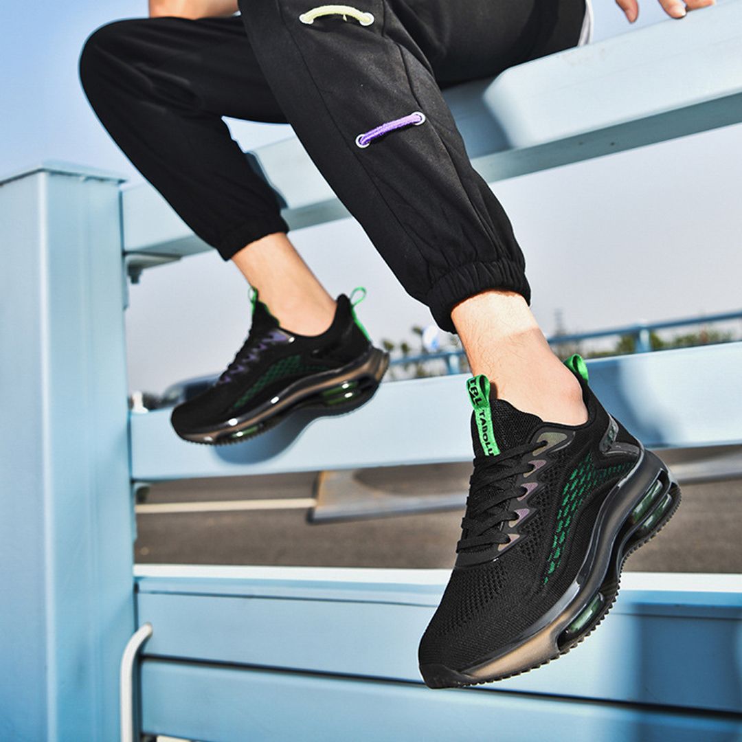 Lichtgewicht Sportieve Sneakers met Luchtkussen en Mesh Bovenwerk