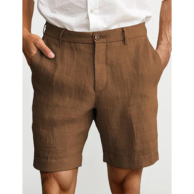 Heren Linnen Chino Short Zomer Comfortabel
