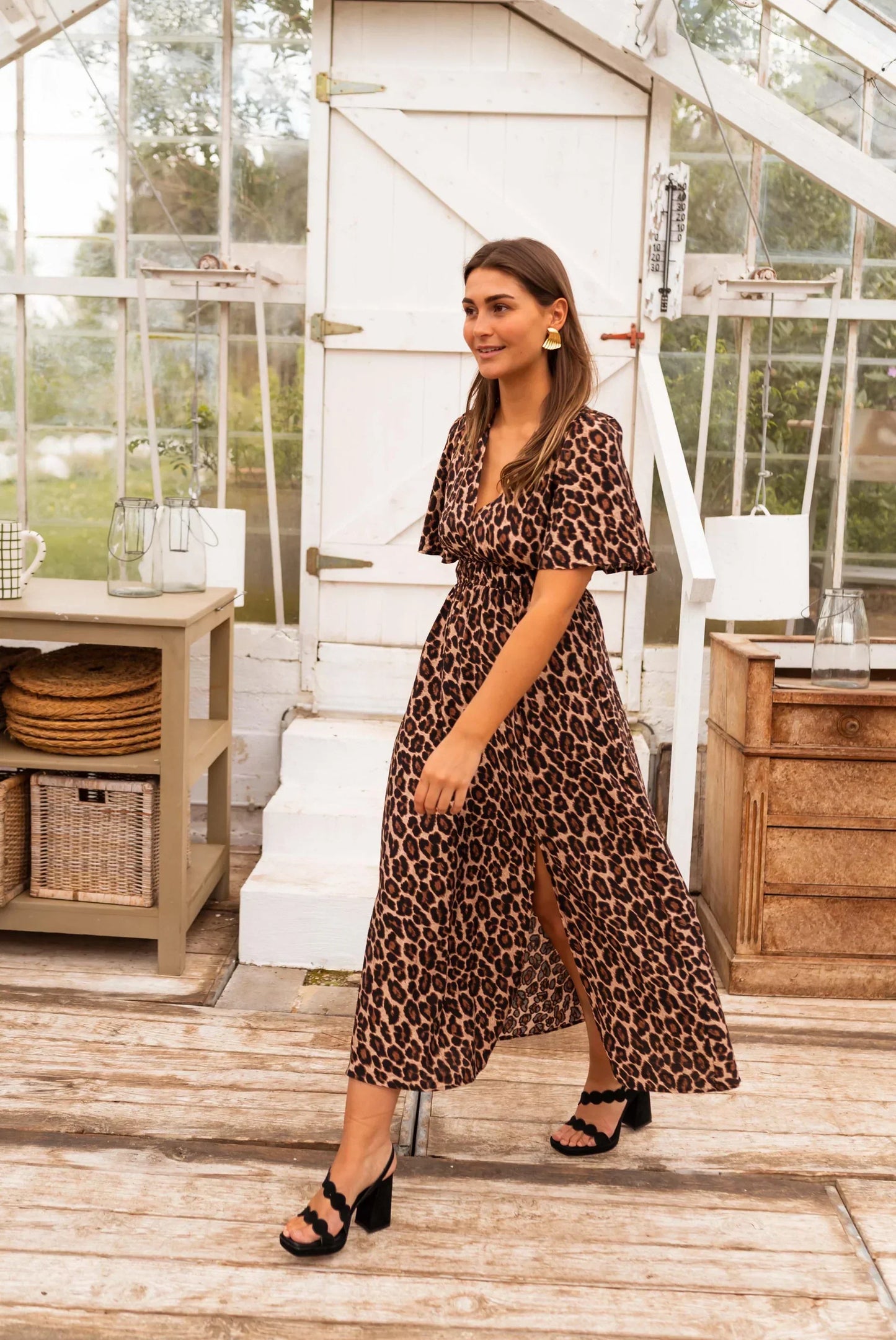 Dames Maxijurk Vloeiende Pasvorm Chiffon