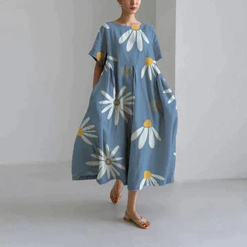 Variant image for Zyra | Abito Estivo Lungo Elegante con Stampa Floreale per Donna-55