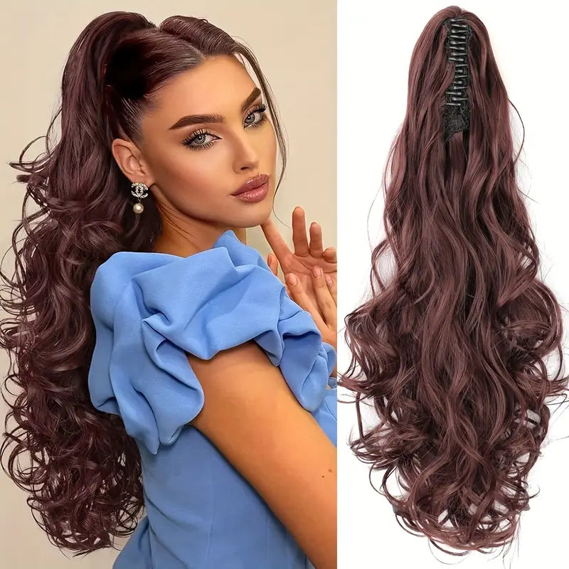 Paardenstaart Hairextension 55 cm Velour Set