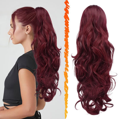 Paardenstaart Hairextension 55 cm Velour Set