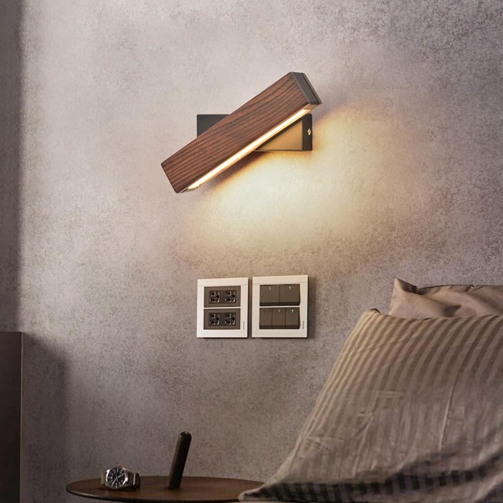 LED Wandlamp Houten Draaibaar Modern Design