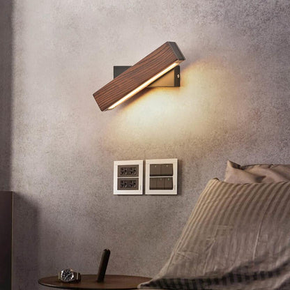 LED Wandlamp Houten Draaibaar Modern Design