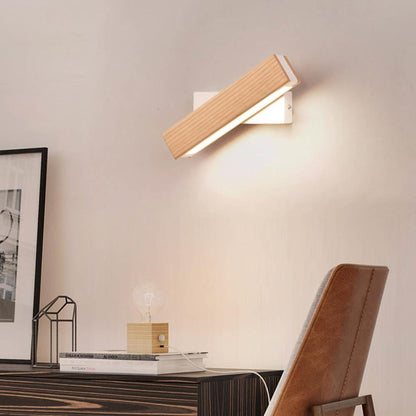 LED Wandlamp Houten Draaibaar Modern Design