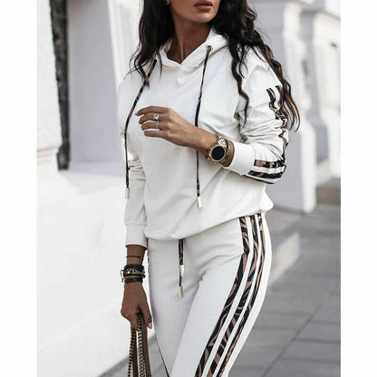 Vrouwelijk Trainingspak Tweedelig Sportoutfit