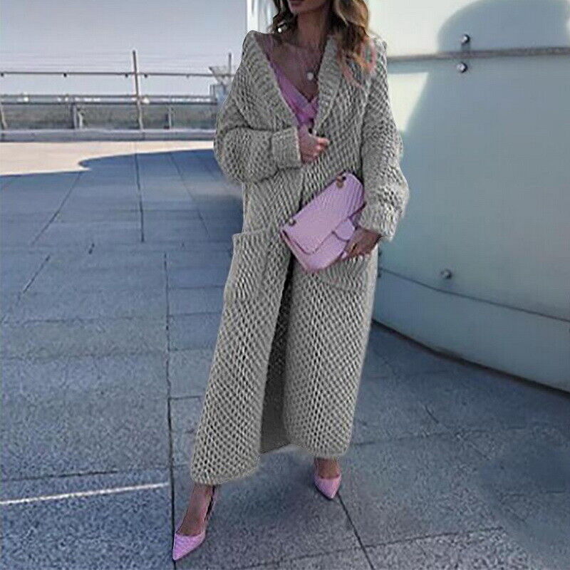 Dames Vest Lang Model Trui Sweater