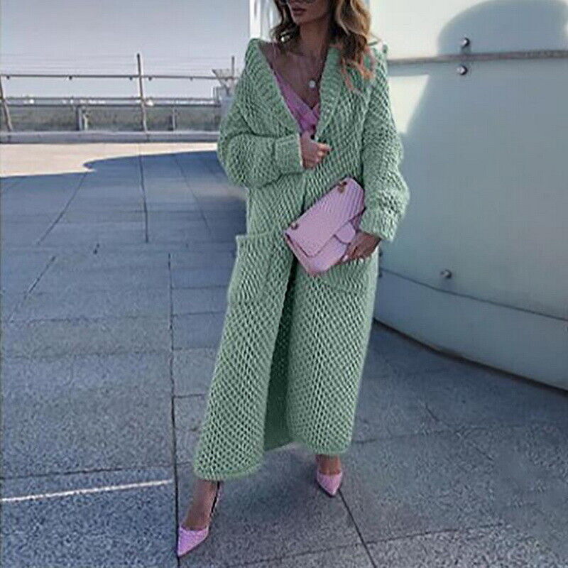 Dames Vest Lang Model Trui Sweater