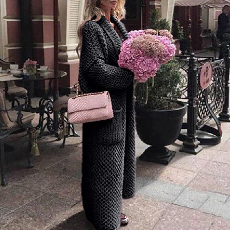 Dames Vest Lang Model Trui Sweater