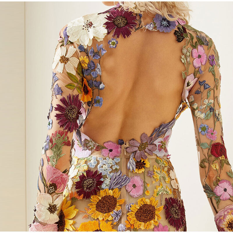 Jurk met Bloemen Elegante Zomerjurk Vrouwen