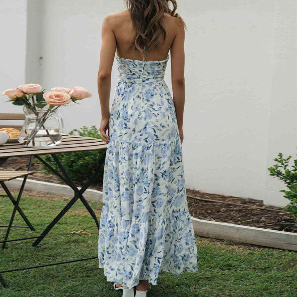 Bloemige Maxi Jurk voor Vrouwen Zomerjurk Lange Jurk