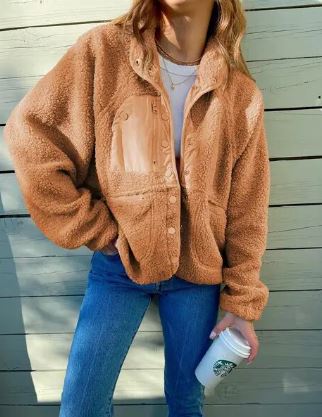 Fleecejack Winter Warm Met Knoopsluiting - Mode Vibes