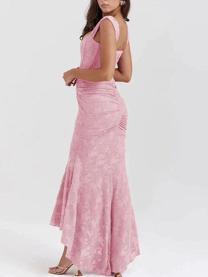 Sanae | Stijlvolle avondjurk voor elke gelegenheid in de kleur Roze voor dames in Party stijl ideaal voor de lente.