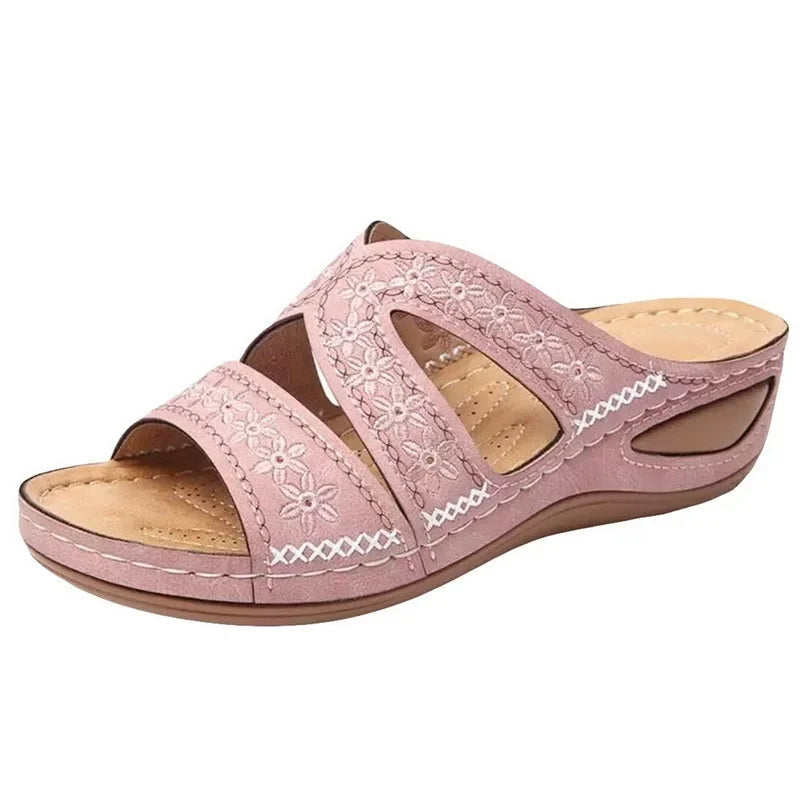 Orthopedische sleehak voor dames in vintage stijl