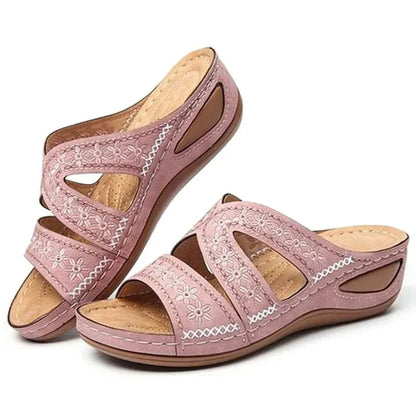 Orthopedische sleehak voor dames in vintage stijl