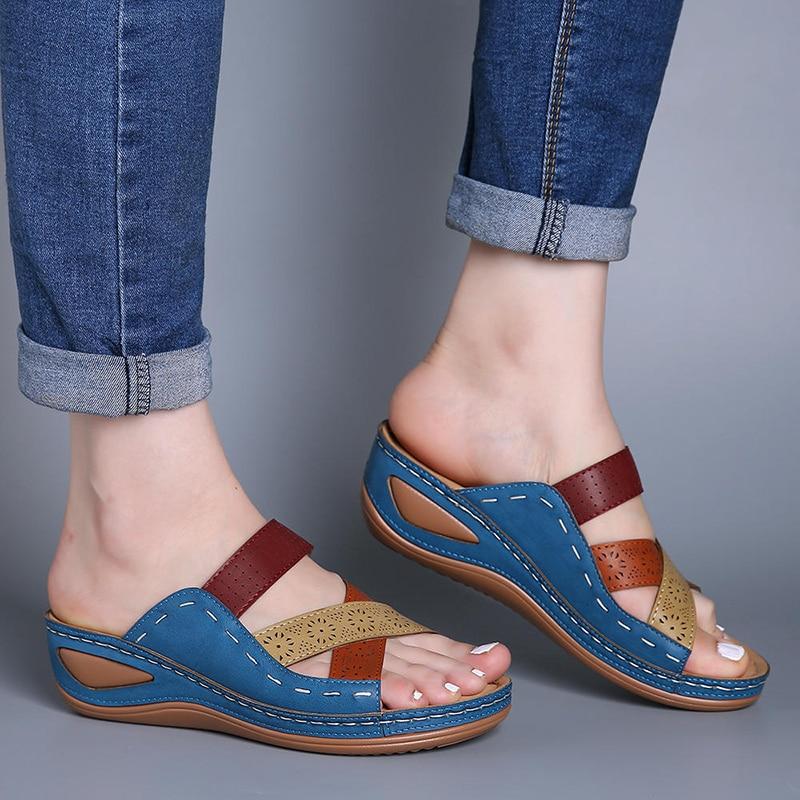 Luchtige orthopedische sandalen voor dames van Velanora