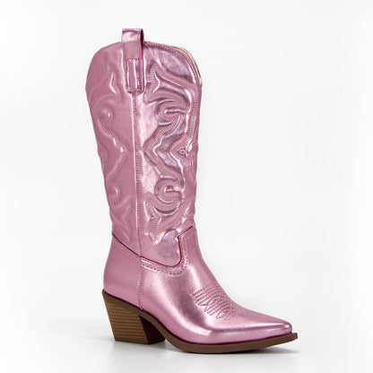 Cowboylaarzen Roze Western Stijl voor Vrouwen