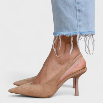 Dames Slingback Schoen Elegant Open Hak