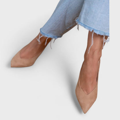 Dames Slingback Schoen Elegant Open Hak