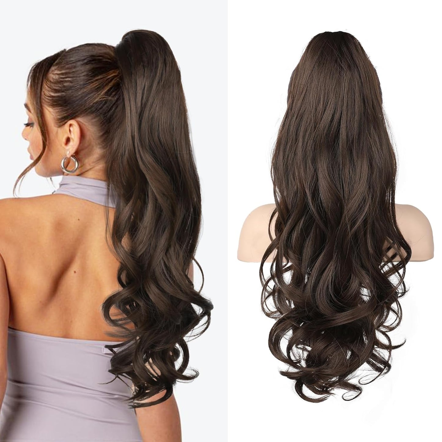 Paardenstaart Hairextension 55 cm Velour Set