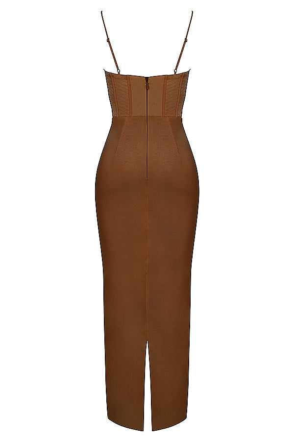 Maxi Jurk Korset Stijl Isabella Frauen