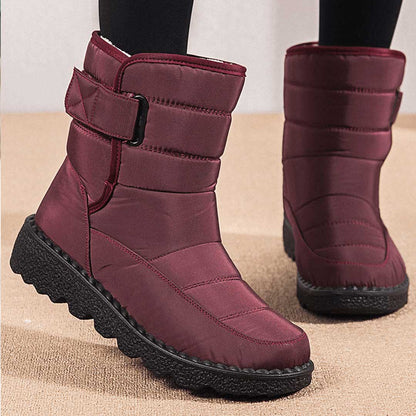 Nordelle – Waterdichte Dames Sneeuwlaarzen met Antislip Zool en Warme Voering
