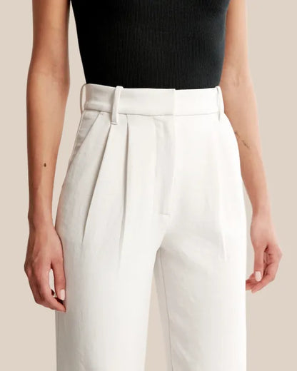 Luna Wijde Pijp Broek voor Ontspannen Chic
