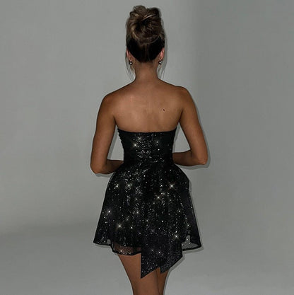 Dames Glitterjurk Feestelijke Stijl Elegant