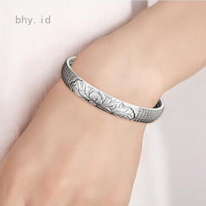 Zilveren Armband Lotus Motief Elegant Design