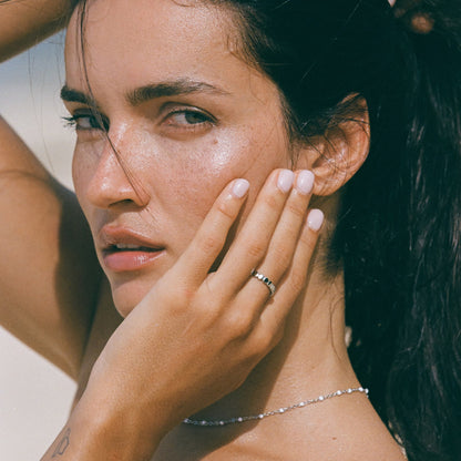 Kralen Ring voor Vrouw Zilver Kleur Stijlvol