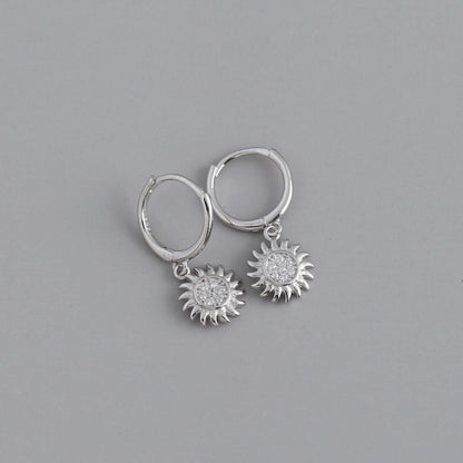 Zon Oorbellen voor Dames Gouden Stijlvol Design