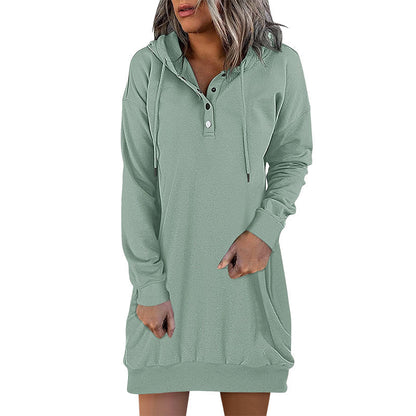 Dames Hoodie Lange Mouw Minimalistisch Design