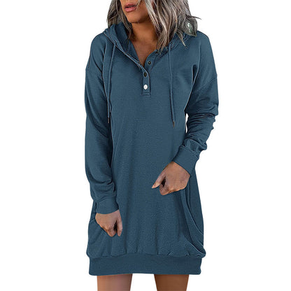 Dames Hoodie Lange Mouw Minimalistisch Design