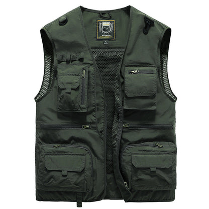 Alessandra | Gilet Cargo in rete con tasche