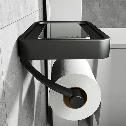 Wandtoiletrolhouder met Opbergplankje