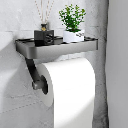 Wandtoiletrolhouder met Opbergplankje