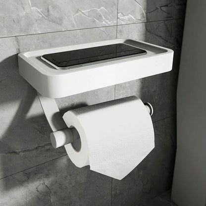 Wandtoiletrolhouder met Opbergplankje