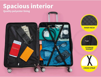 Handbagagekoffer Hardshell met Slot en Spinnerwielen Rosemont