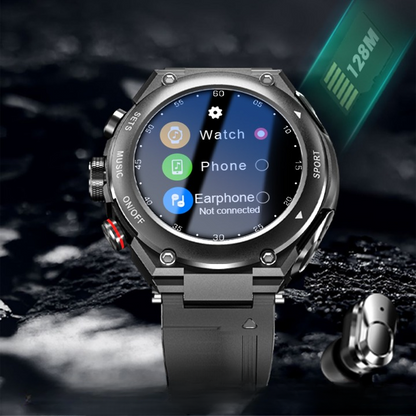 Smartwatch met Oordoppen Draadloos AlphaX