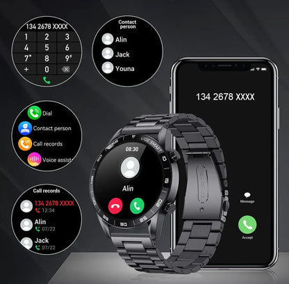 Heren Smartwatch Luxe Axel Met Hartslagmeter