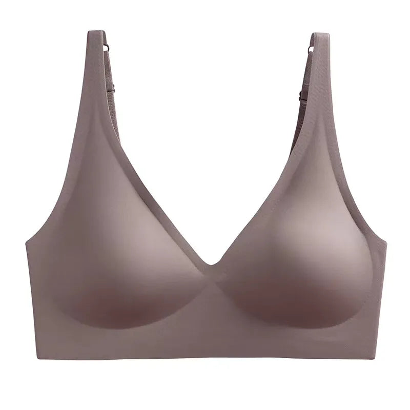 Naadloze Beugelloze BH met Diepe V Hals Comfort - Mode Vibes
